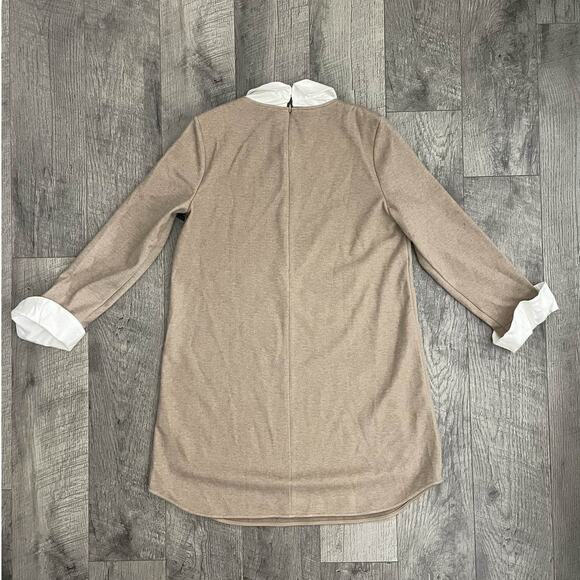 Tuckernuck Women's Pomander Place Claiborne Mini Dress Khaki Tan - Picture 8 of 8